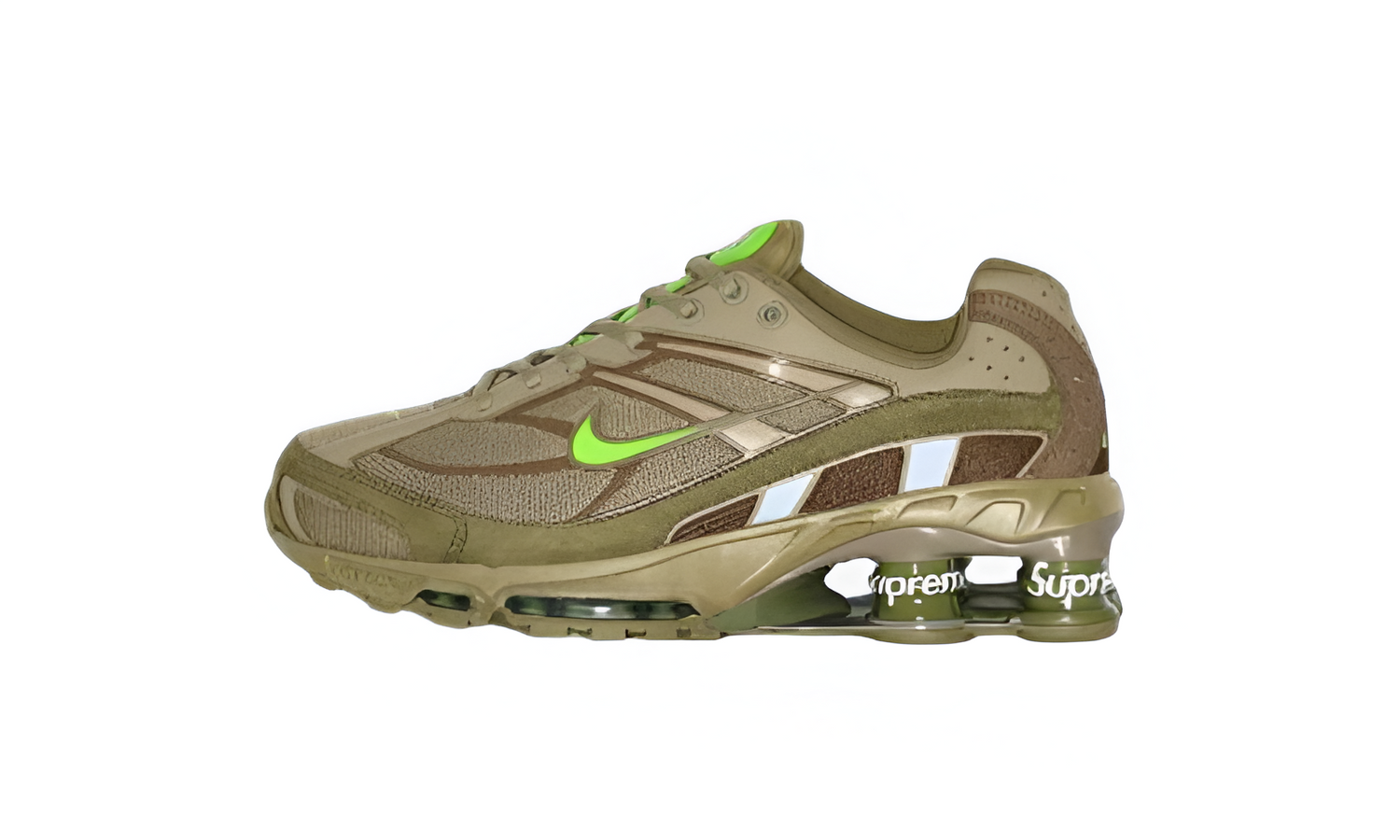 Nike x Supreme Shox Ride 2 Khaki