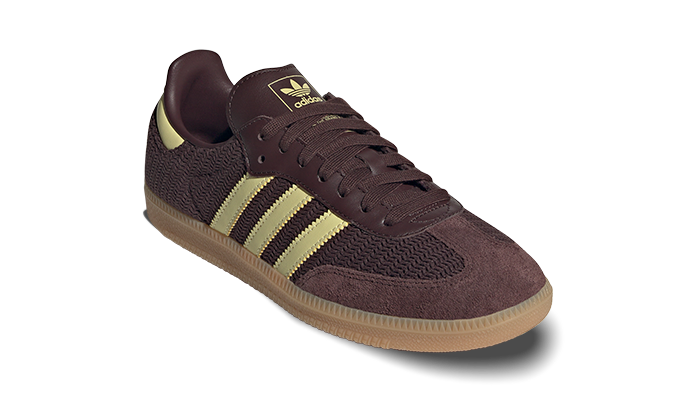 Adidas Samba OG Shadow Brown Powder Yellow